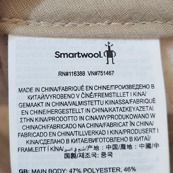 Smartwool Patchwork Almond Cream Wool Blend Ball Snap Back Cap Women's OS - Picture 2 of 12